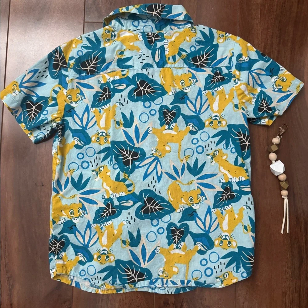 Disney Lion King Hawaiian button up shirt Kids size 6 - Picture 4 of 4